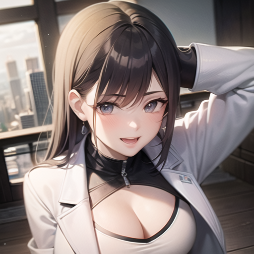 00236-1319366320-1 cute girl, city, smile, white coat_SFW, (masterpiece_1.2), best quality, masterpiece, highres, original, extremely detailed wa